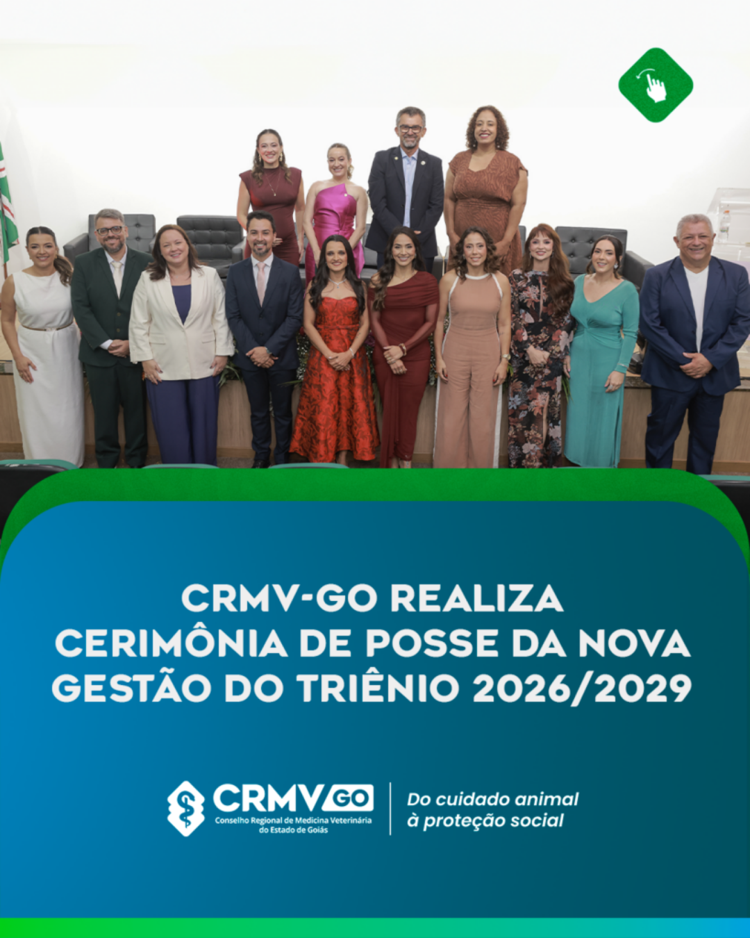 CRMV-GO realiza Solenidade de Posse da Gestão do triênio 2026/2029 CRMV-GO realiza Solenidade de Posse da Gestão do triênio 2026/2029
